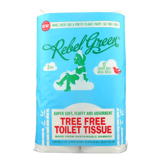 Rebel Green - Toilet Tissue Tree Free - Case Of 8 - 12 Ct | OnlyNaturals.us