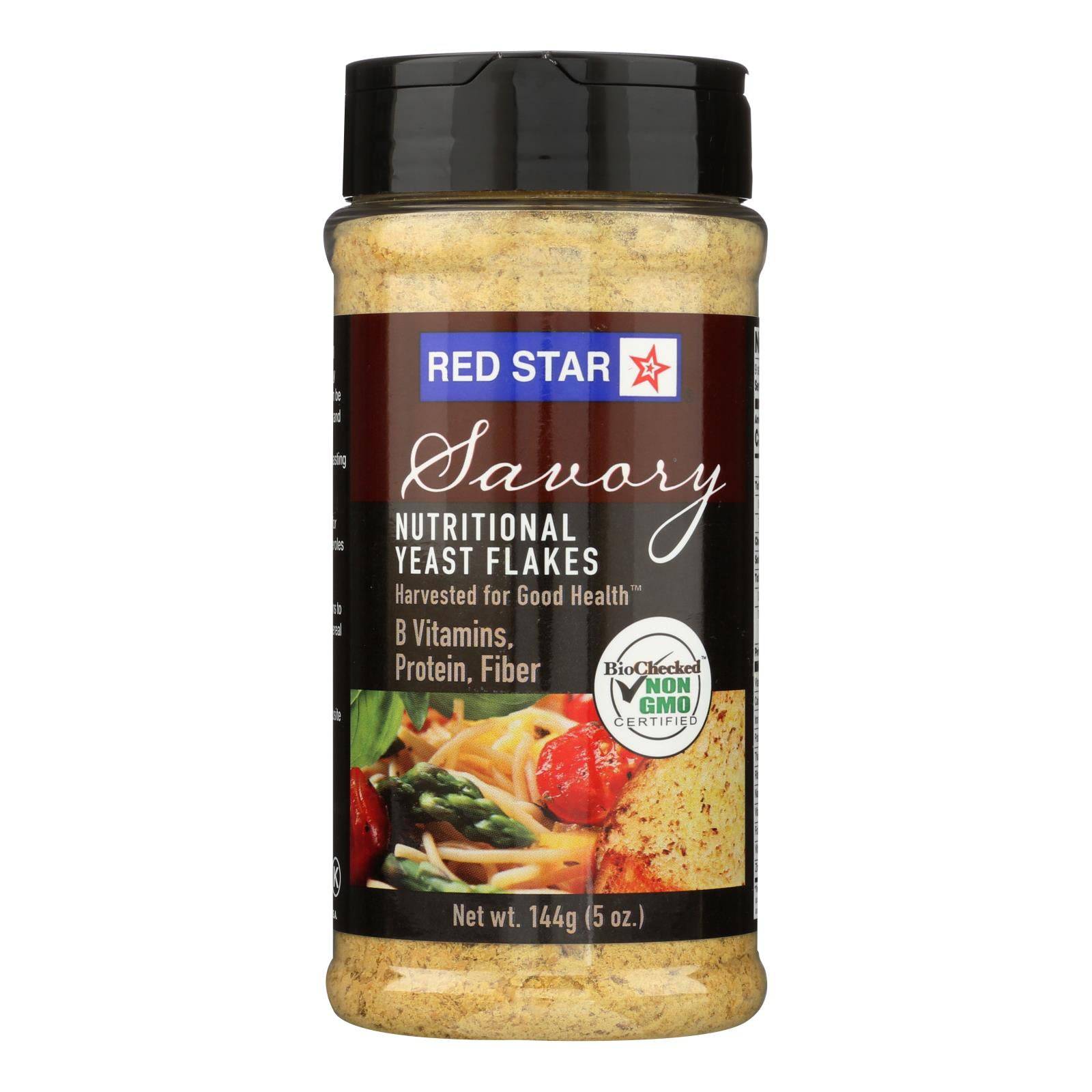 Red Star Nutritional Yeast Vegetarian Support Formula - Yeast Flakes - Mini - Case Of 6 - 5 Oz. | OnlyNaturals.us