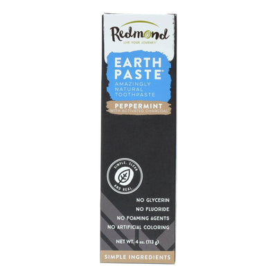Redmond Life Earthpaste - Peppermint Charcoal - 4 Oz | OnlyNaturals.us
