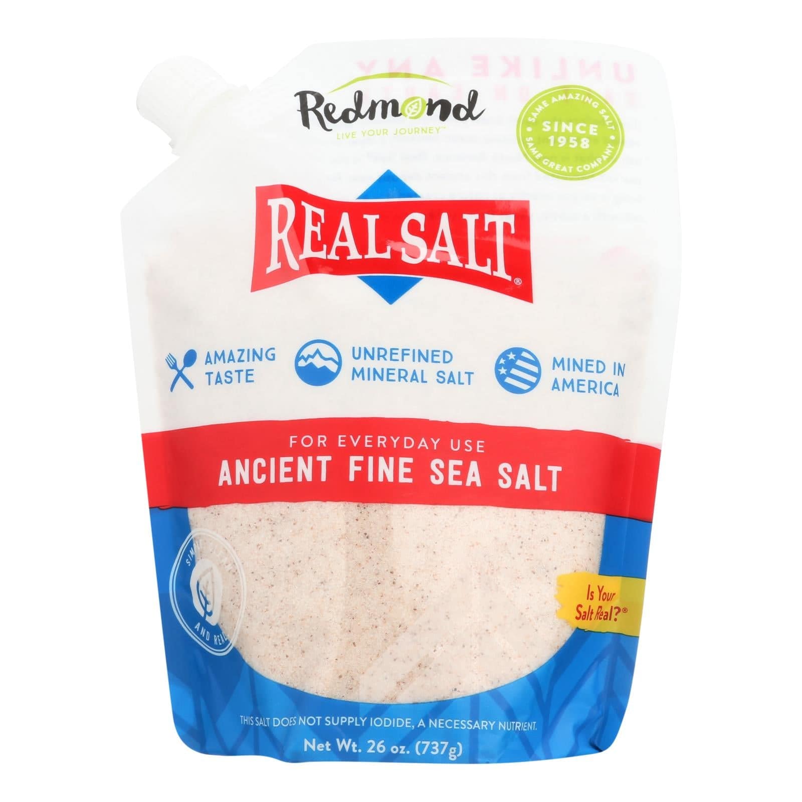 Our Real Salt  - Case Of 6 - 26 Oz | OnlyNaturals.us