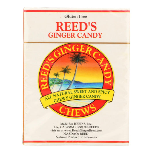 Reed's Ginger Beer Chewy Ginger Candy Rolls - Case Of 20 - 2 Oz | OnlyNaturals.us