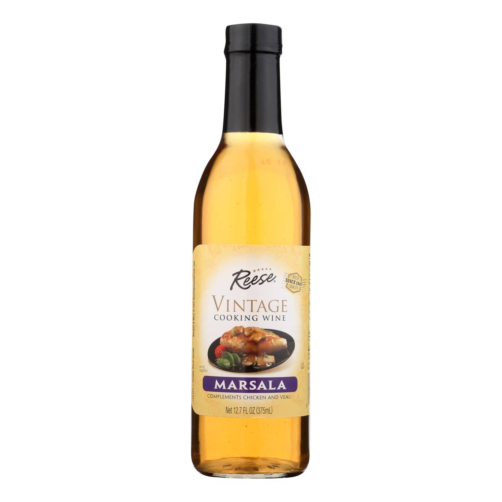 Reese Marsala Cooking Wine - Case Of 6 - 12.7 Fl Oz. | OnlyNaturals.us