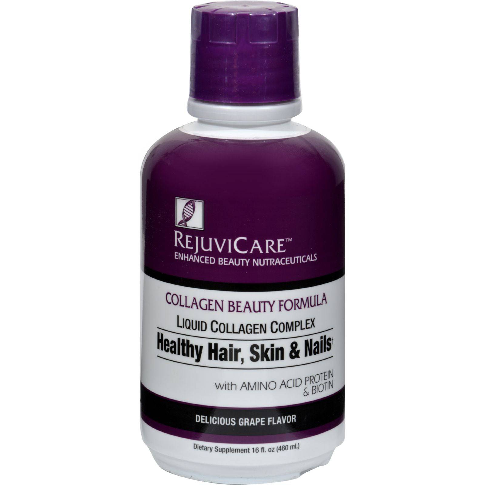 Buy Rejuvicare Liquid Collagen Formula - Grape - 16 Fl Oz.  at OnlyNaturals.us