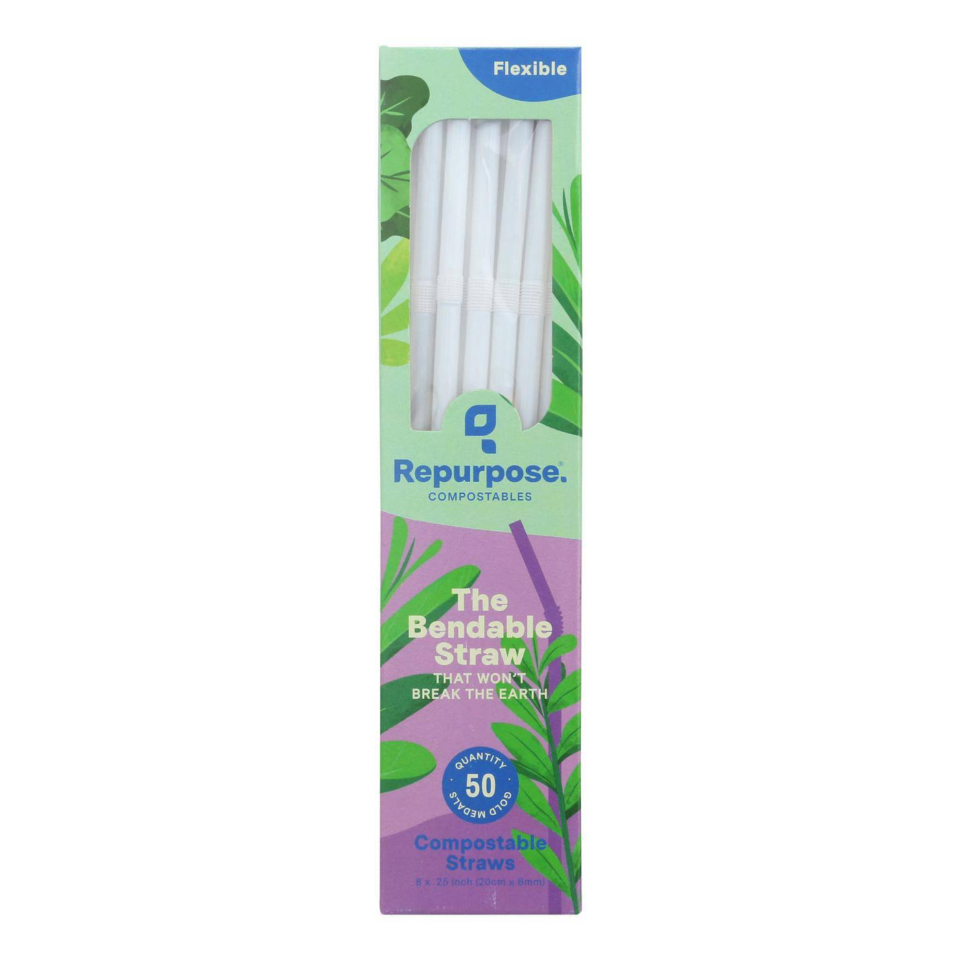 Repurpose Compostable Straws - Case Of 20 - 50 Count | OnlyNaturals.us