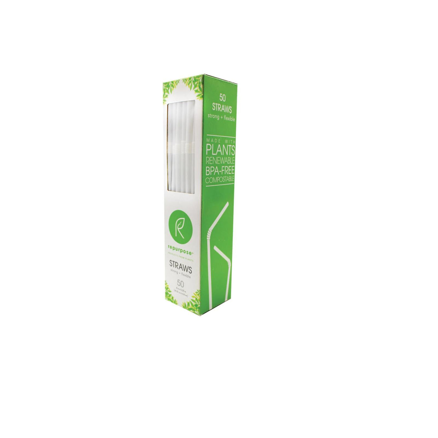 Repurpose Compostable Straws - Case Of 20 - 50 Count | OnlyNaturals.us