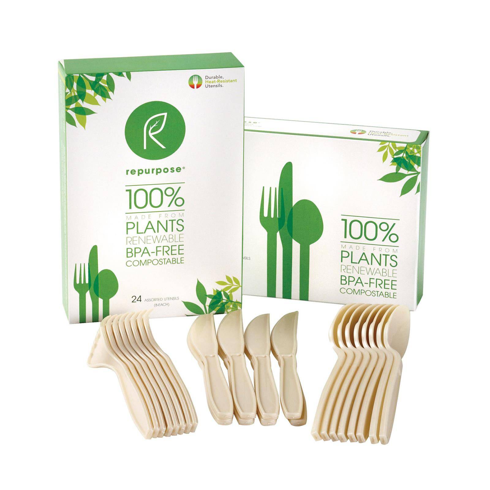 Repurpose Plant Base High Heat Utensils Set - Case Of 20 - 24 Count | OnlyNaturals.us