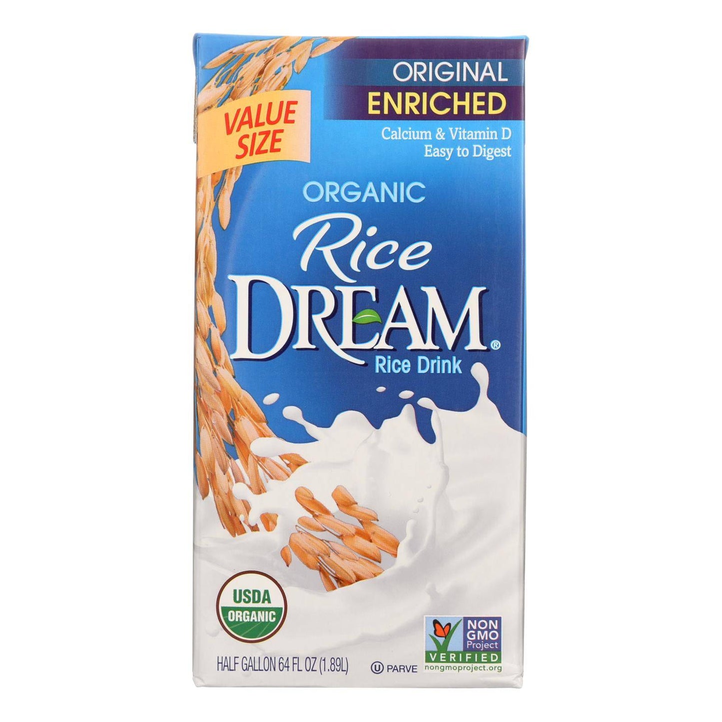 Buy Rice Dream Original Rice Drink - Enriched Organic - Case Of 8 - 64 Fl Oz.  at OnlyNaturals.us