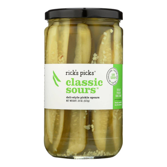 Rick's Picks Classic Sours Pickles - Case Of 6 - 24 Oz. | OnlyNaturals.us