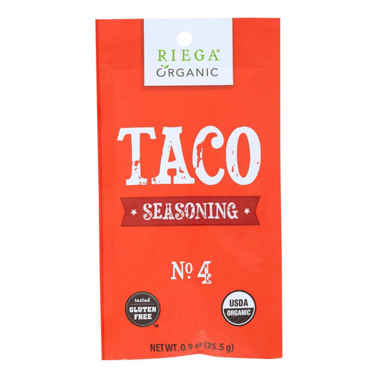 Riega Foods Seasoning - Organic - Taco - No. 4 - .9 Oz - Case Of 8 | OnlyNaturals.us