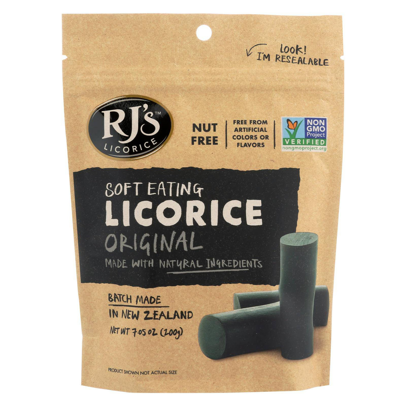 Rj's Licorice Soft Eating Licorice - Original - Case Of 8 - 7.05 Oz | OnlyNaturals.us