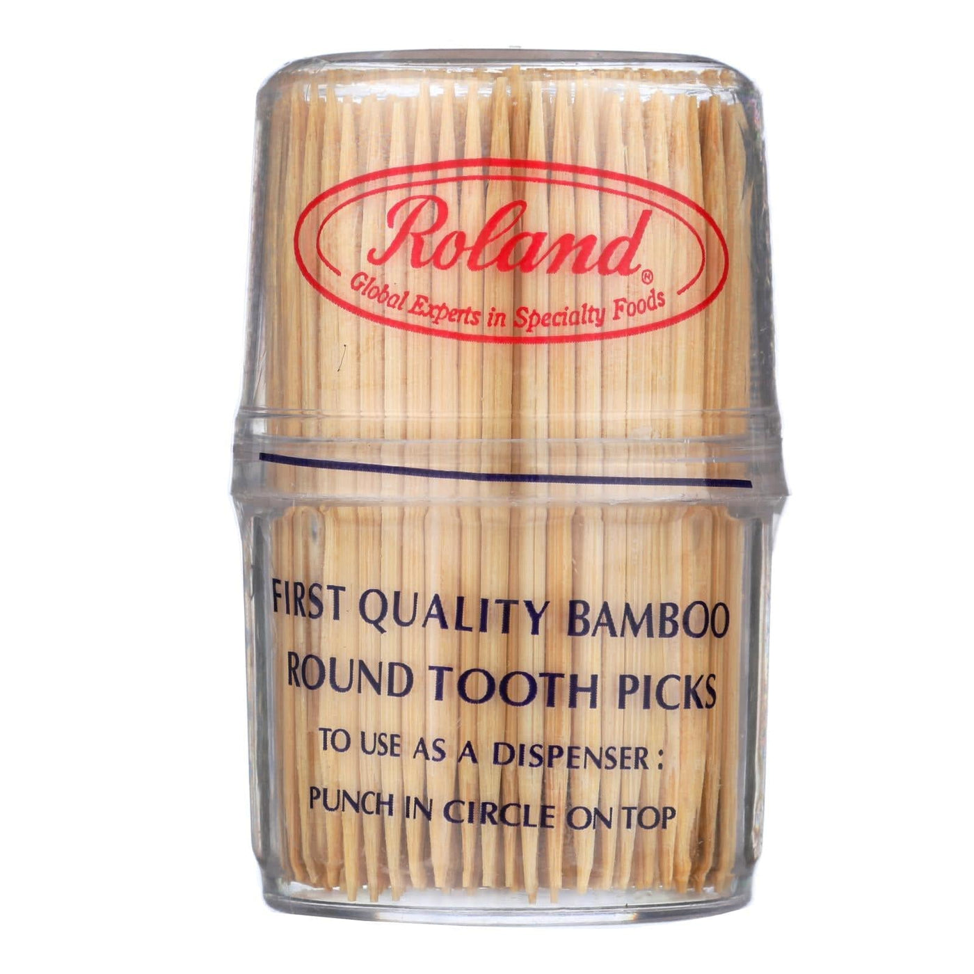 Buy Roland Bamboo Toothpicks - Round - Case Of 12 - 300 Count  at OnlyNaturals.us