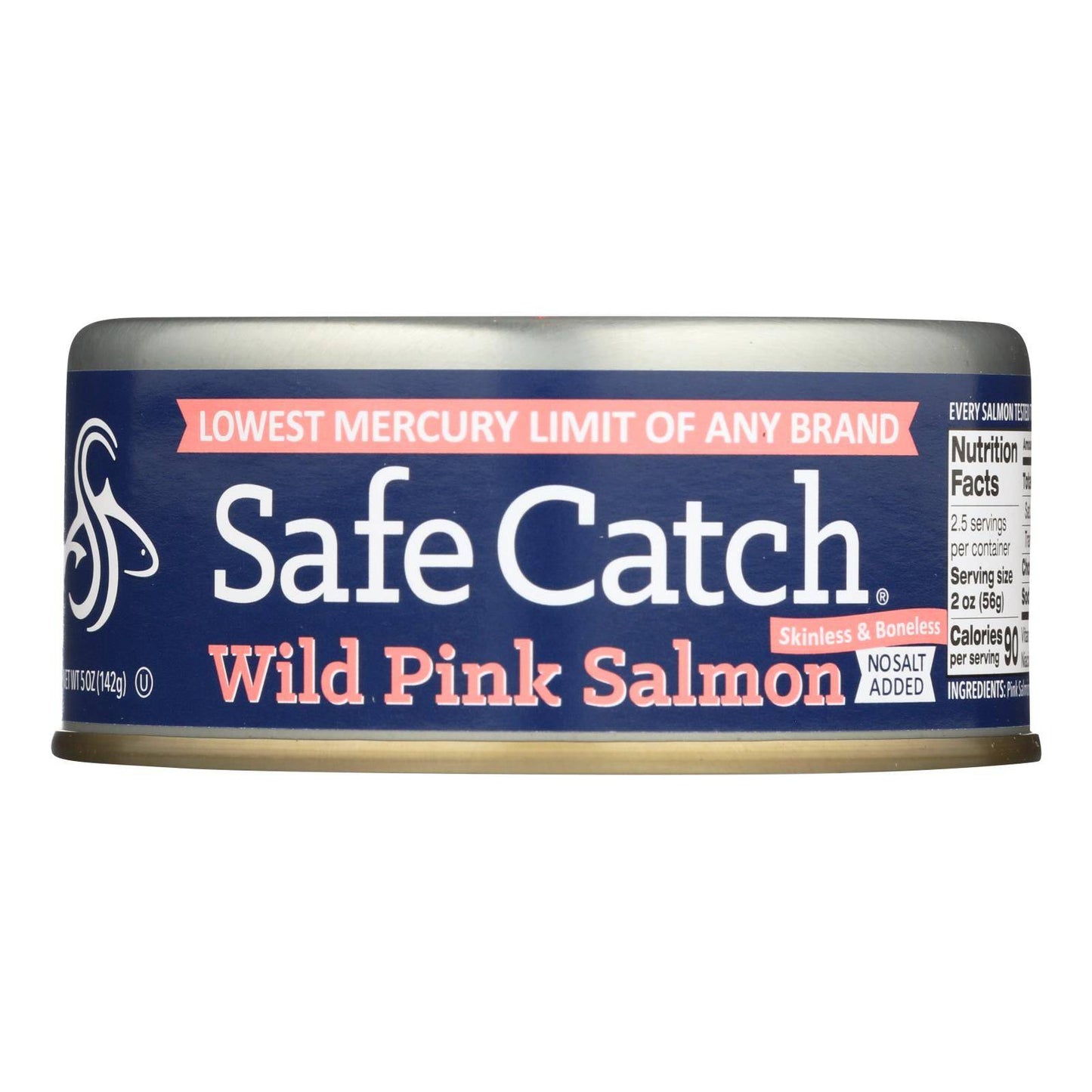 Safe Catch - Salmon Pink Wld Ns Added - Case Of 6 - 5 Oz | OnlyNaturals.us