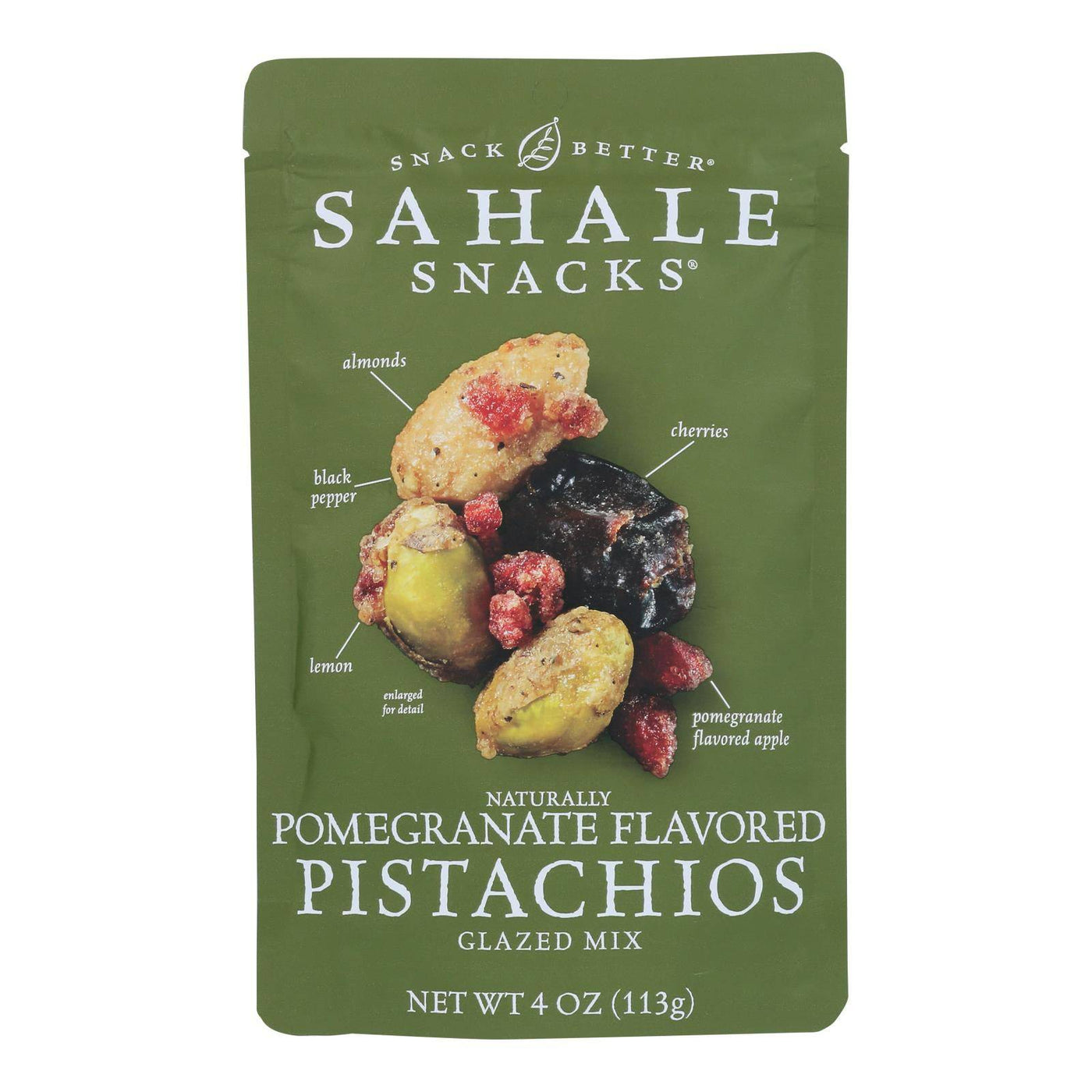 Buy Sahale Snacks Premium Blend Pistachio - Pomegranate - Case Of 6 - 4 Oz.  at OnlyNaturals.us