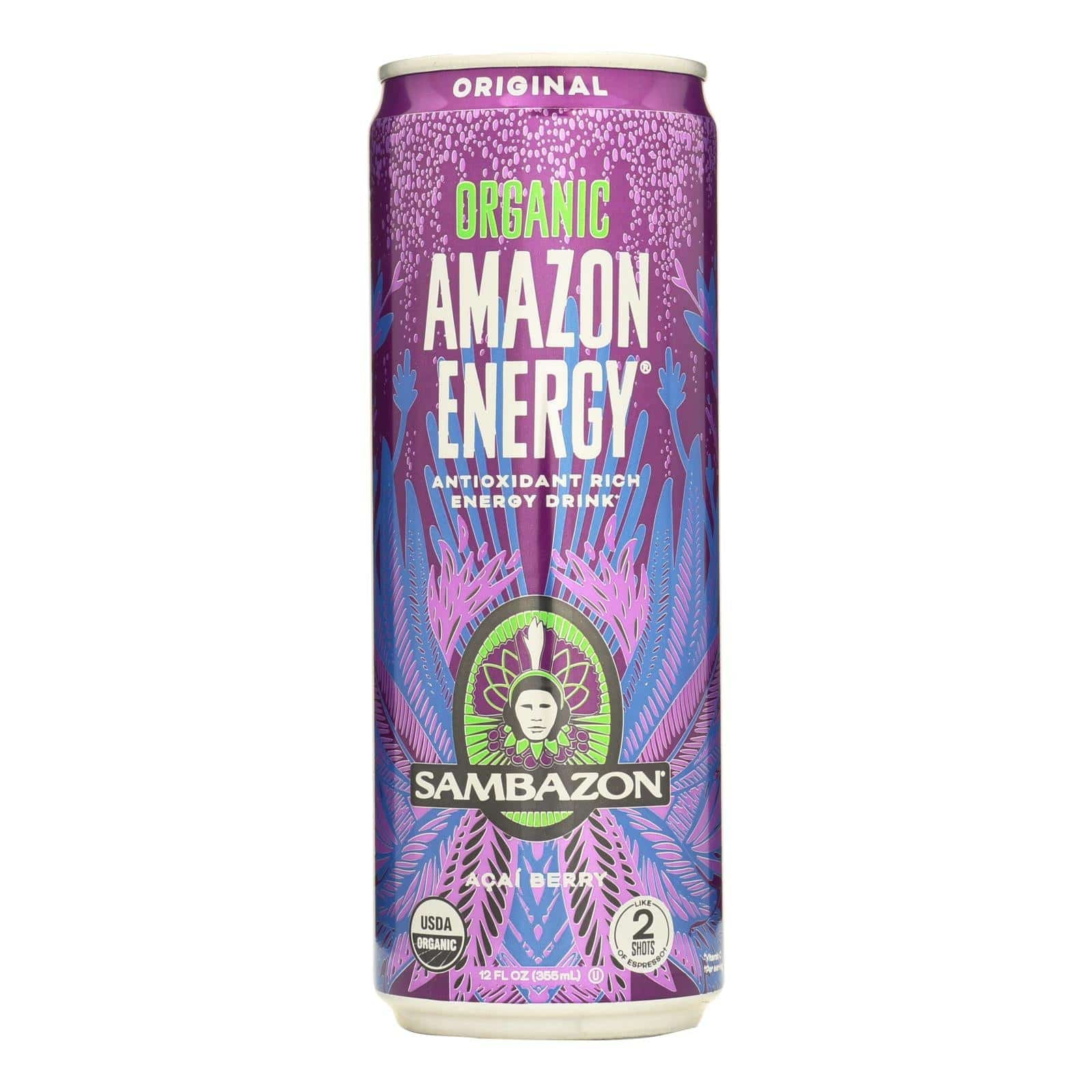 Buy Sambazon Organic Amazon Energy Drink - Original - Case Of 12 - 12 Fl Oz  at OnlyNaturals.us