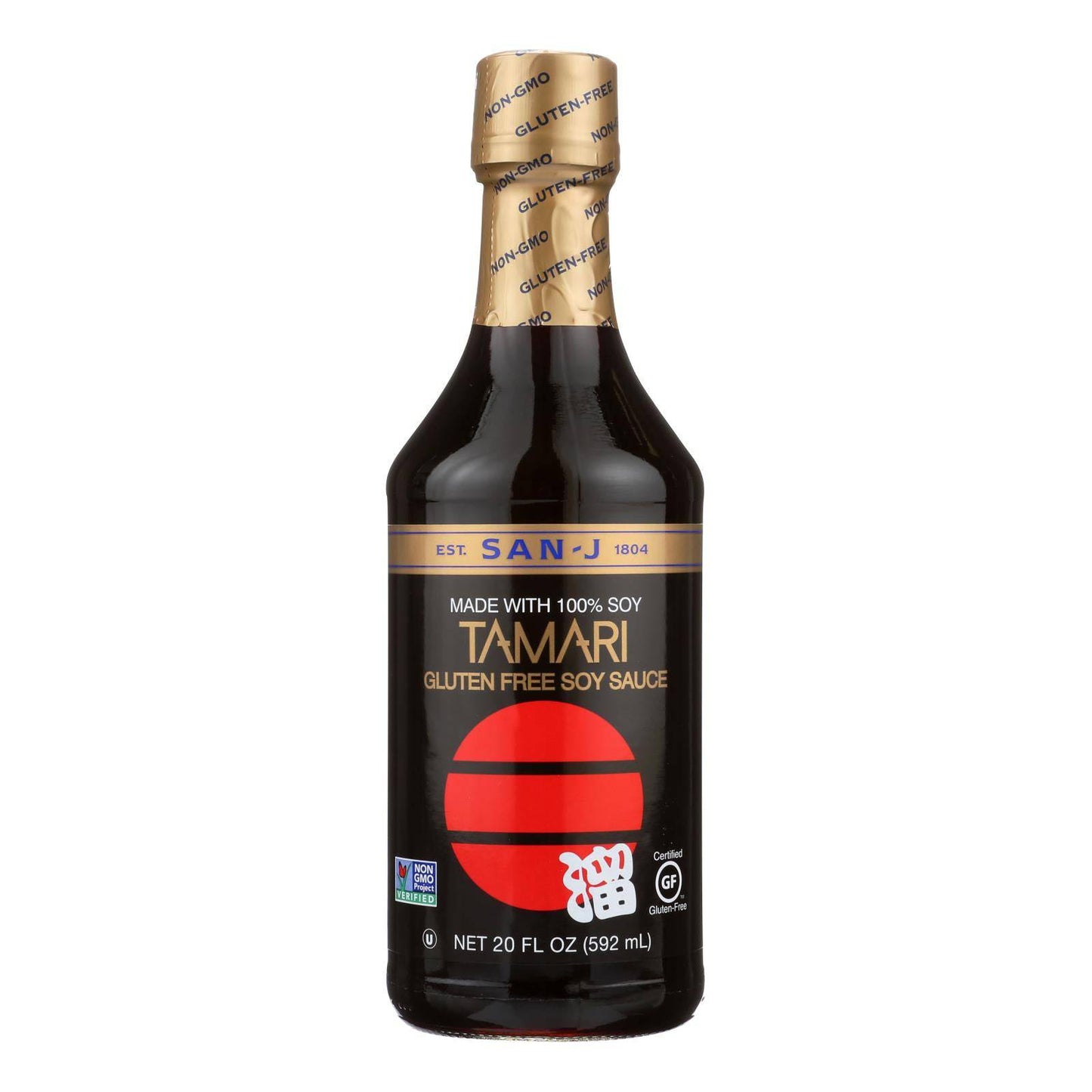 San - J Tamari Soy Sauce - Case Of 6 - 20 Fl Oz. | OnlyNaturals.us