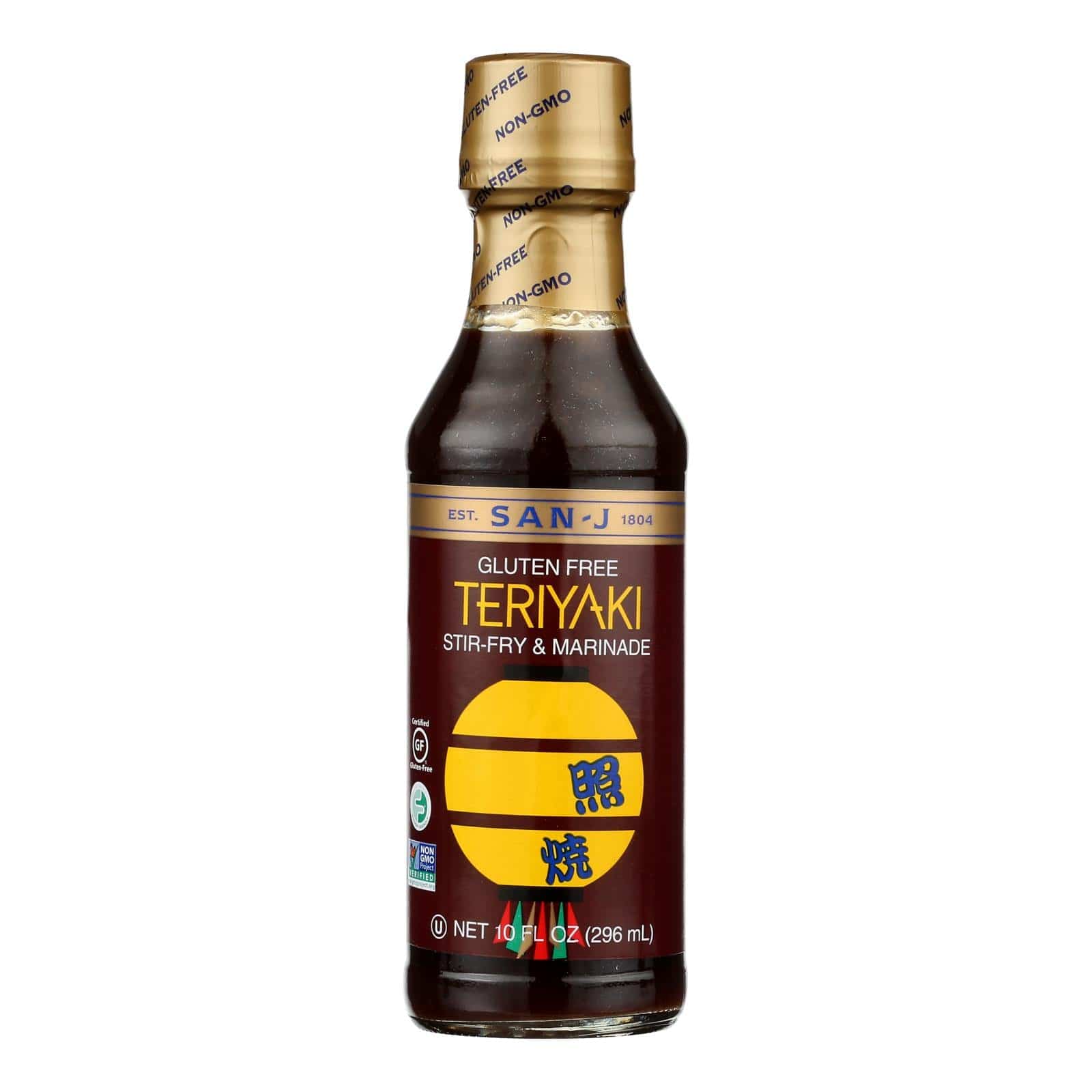 Buy San - J Asian Cooking Sauce - Teriyaki - Case Of 6 - 10 Fl Oz.  at OnlyNaturals.us