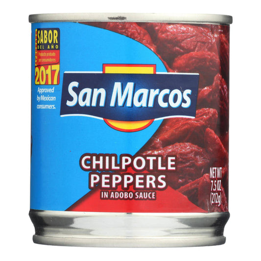 Buy San Marcos Peppers - Chipolte - Case Of 24 - 7.5 Oz  at OnlyNaturals.us