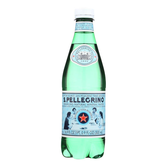 San Pellegrino Sparkling Mineral Water - Natural - Case Of 24 - 0.5 Liter | OnlyNaturals.us