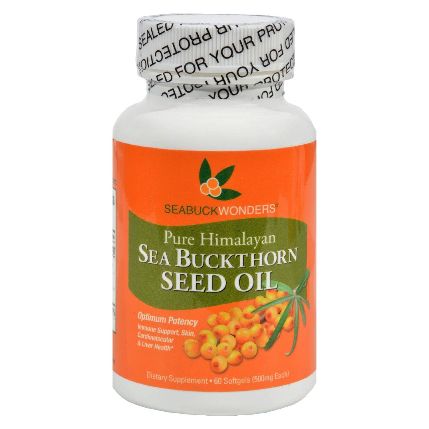 Buy Seabuck Wonders Sea Buckthorn Seed Oil - 500 Mg - 60 Softgels  at OnlyNaturals.us