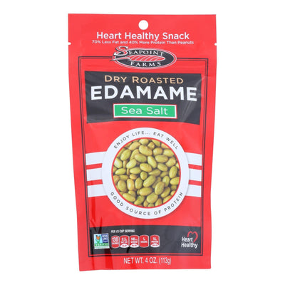 Seapoint Farms Dry Roasted Edamame - Sea Salt - Case Of 12 - 4 Oz. | OnlyNaturals.us