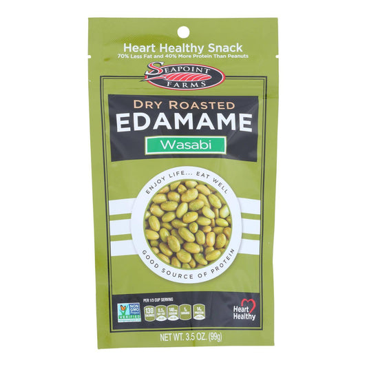 Buy Seapoint Farms Dry Roasted Edamame - Spicy Wasabi - Case Of 12 - 3.5 Oz.  at OnlyNaturals.us