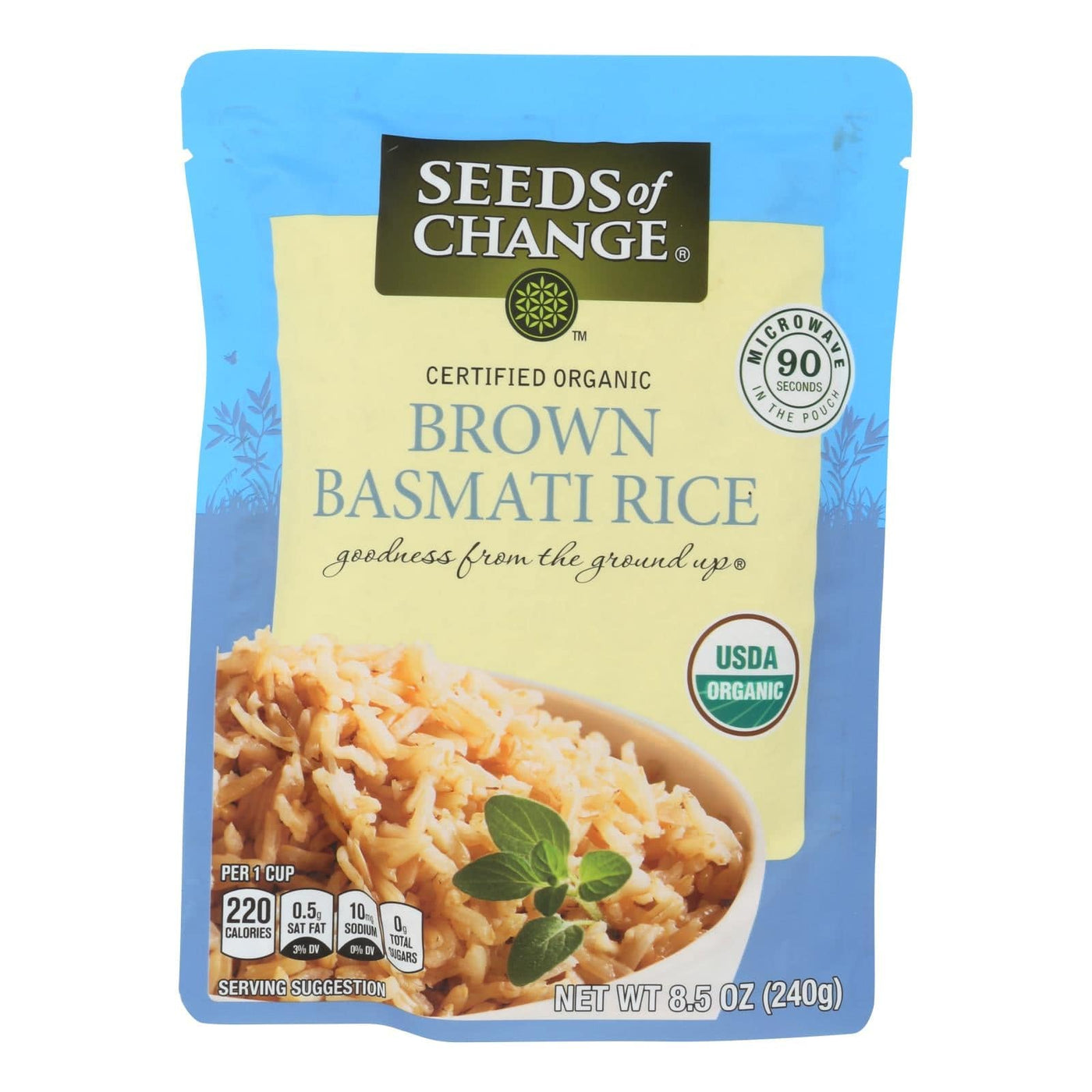 Buy Seeds Of Change Organic Rishikesh Brown Basmati Rice - Case Of 12 - 8.5 Oz.  at OnlyNaturals.us