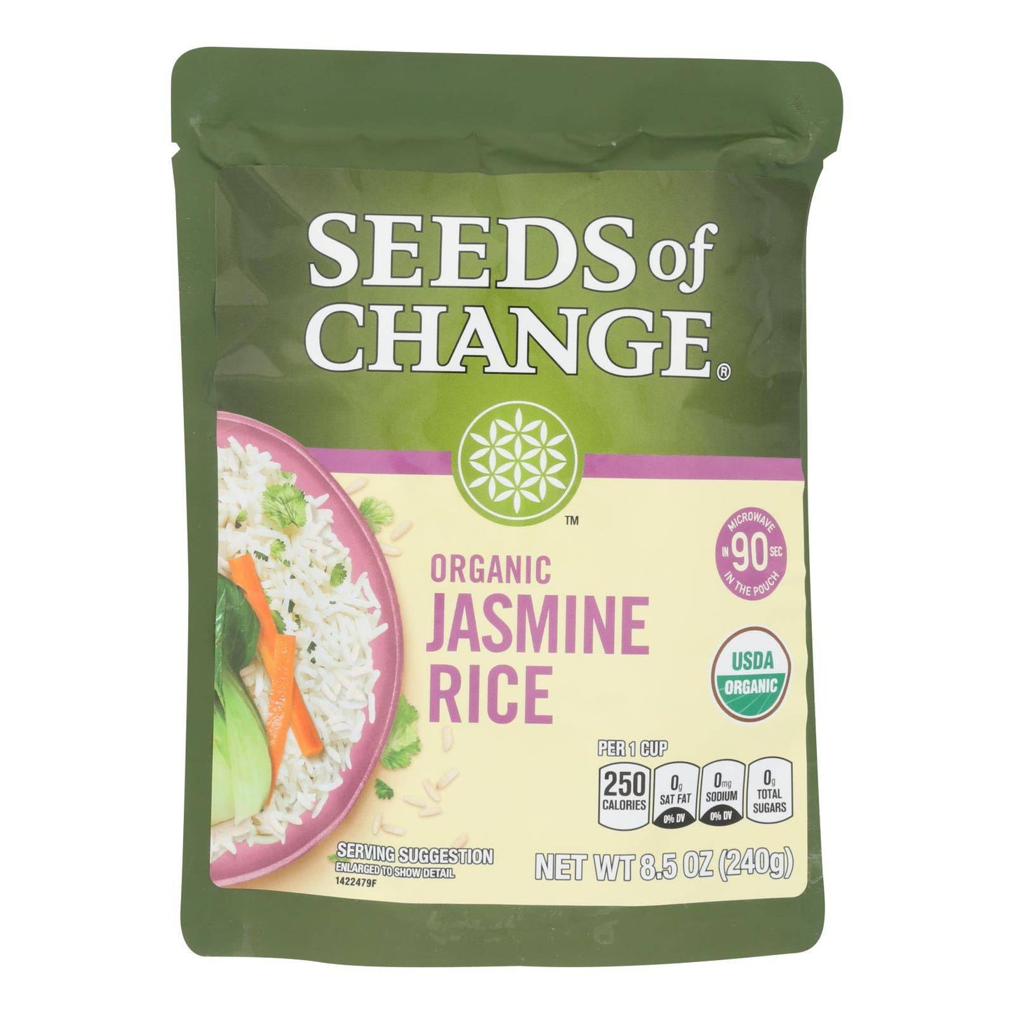 Seeds Of Change - Rice Aromatic Jasmine - Case Of 12 - 8.5 Oz | OnlyNaturals.us