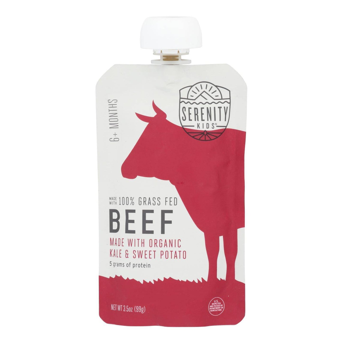 Serenity Kids Llc - Pouch Beef Kale S Pot - Case Of 6 - 3.5 Oz | OnlyNaturals.us