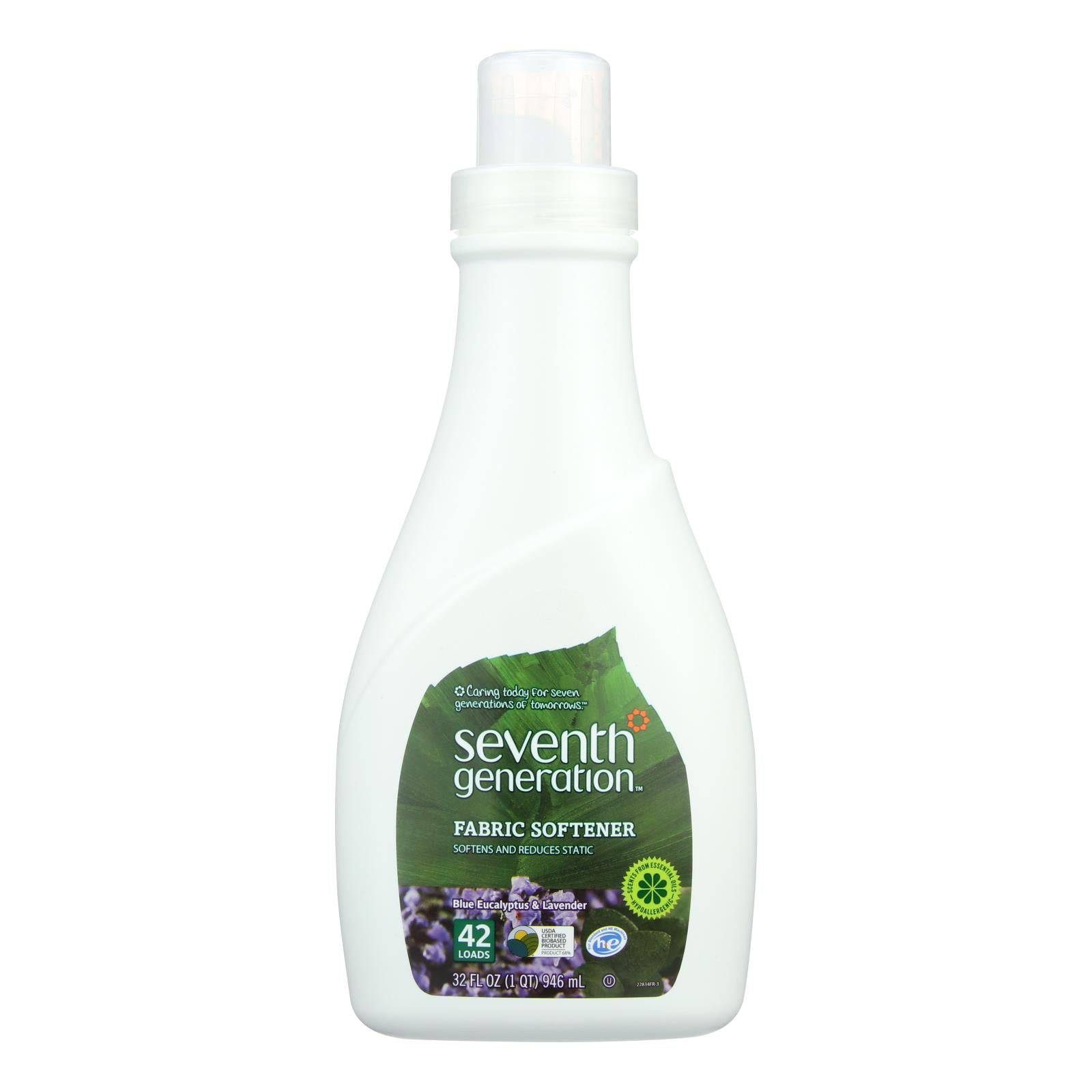 Seventh Generation Natural Liquid Fabric Softener - Blue Eucalyptus And Lavender - Case Of 6 - 32 Fl Oz. | OnlyNaturals.us