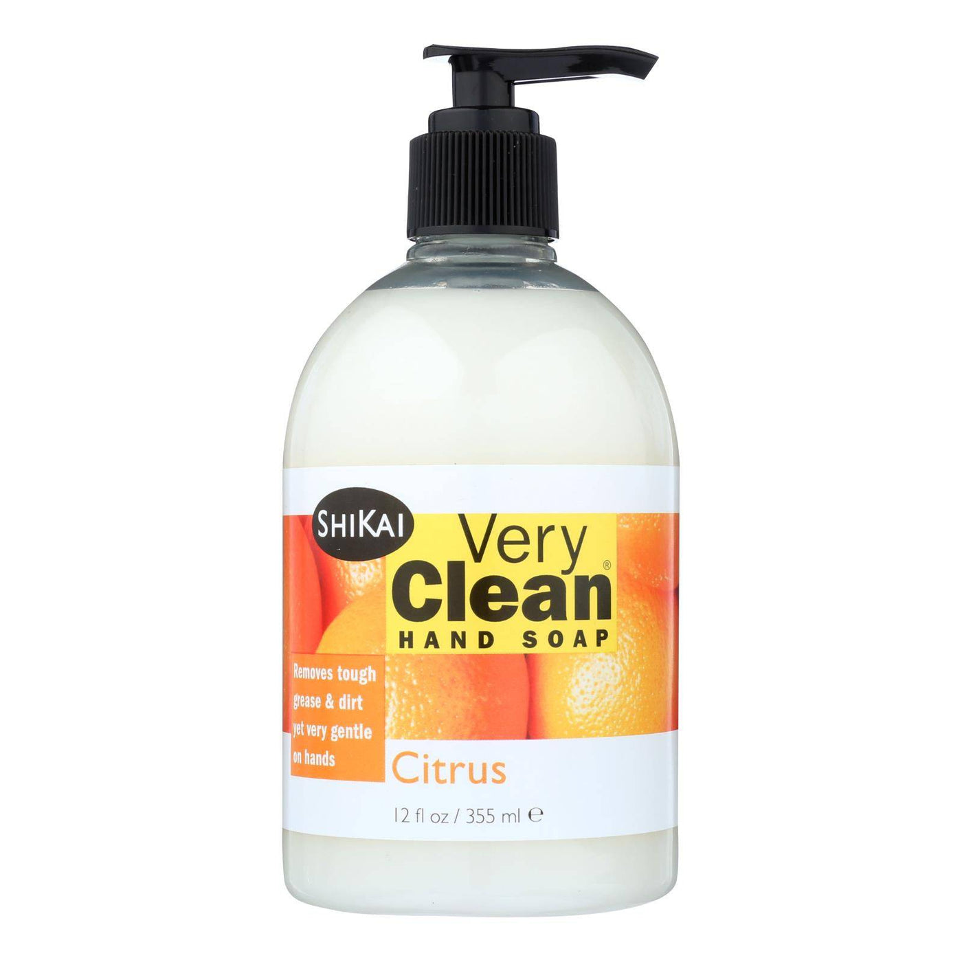 Shikai Products Hand Soap - Very Clean Citrus - 12 Oz | OnlyNaturals.us