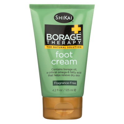 Shikai Borage Therapy Foot Cream Unscented - 4.2 Fl Oz | OnlyNaturals.us