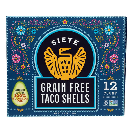 Siete - Taco Shells Grain Free - Case Of 12 - 5.5 Oz | OnlyNaturals.us