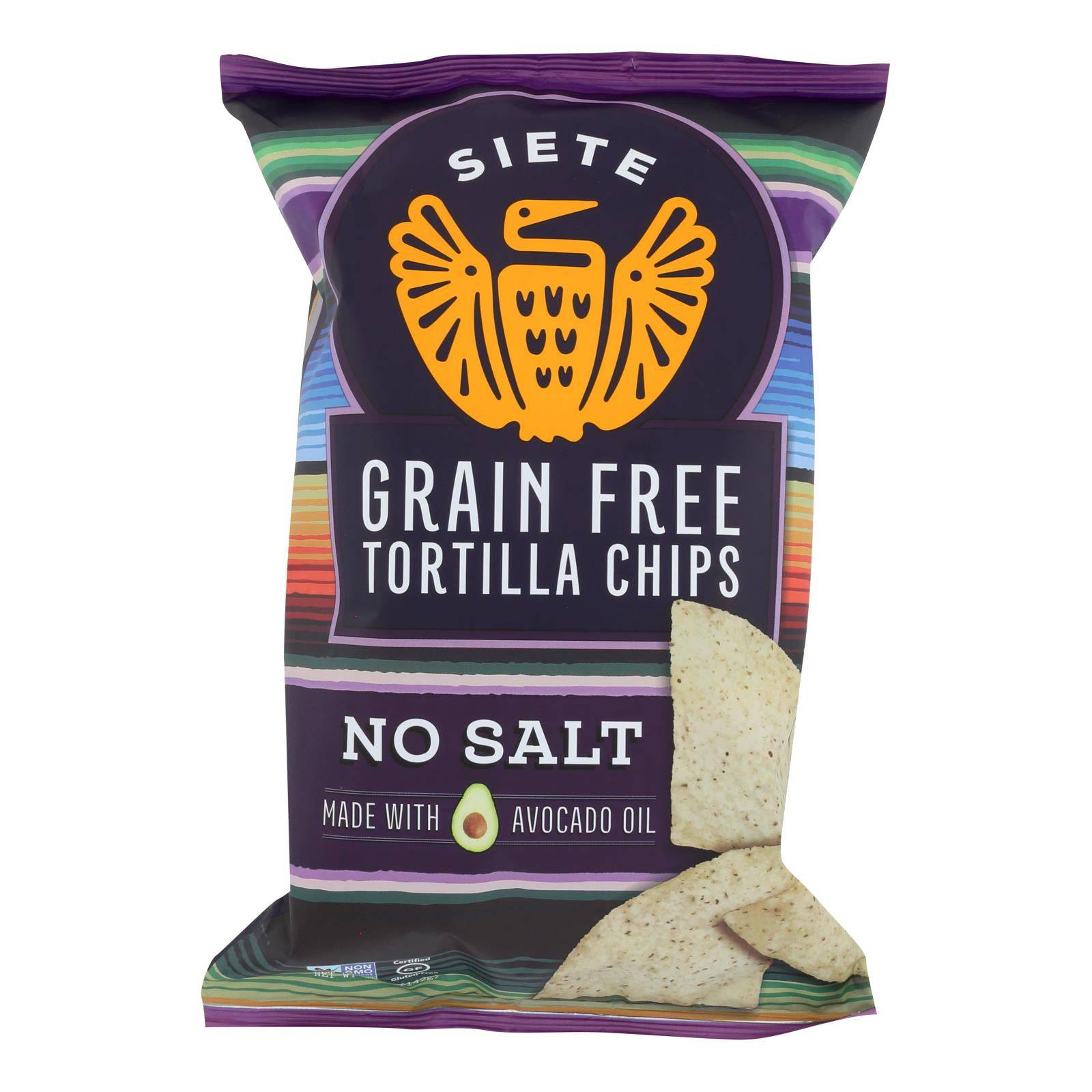 Siete - Tortilla Chip No Salt - Case Of 12 - 5 Oz | OnlyNaturals.us