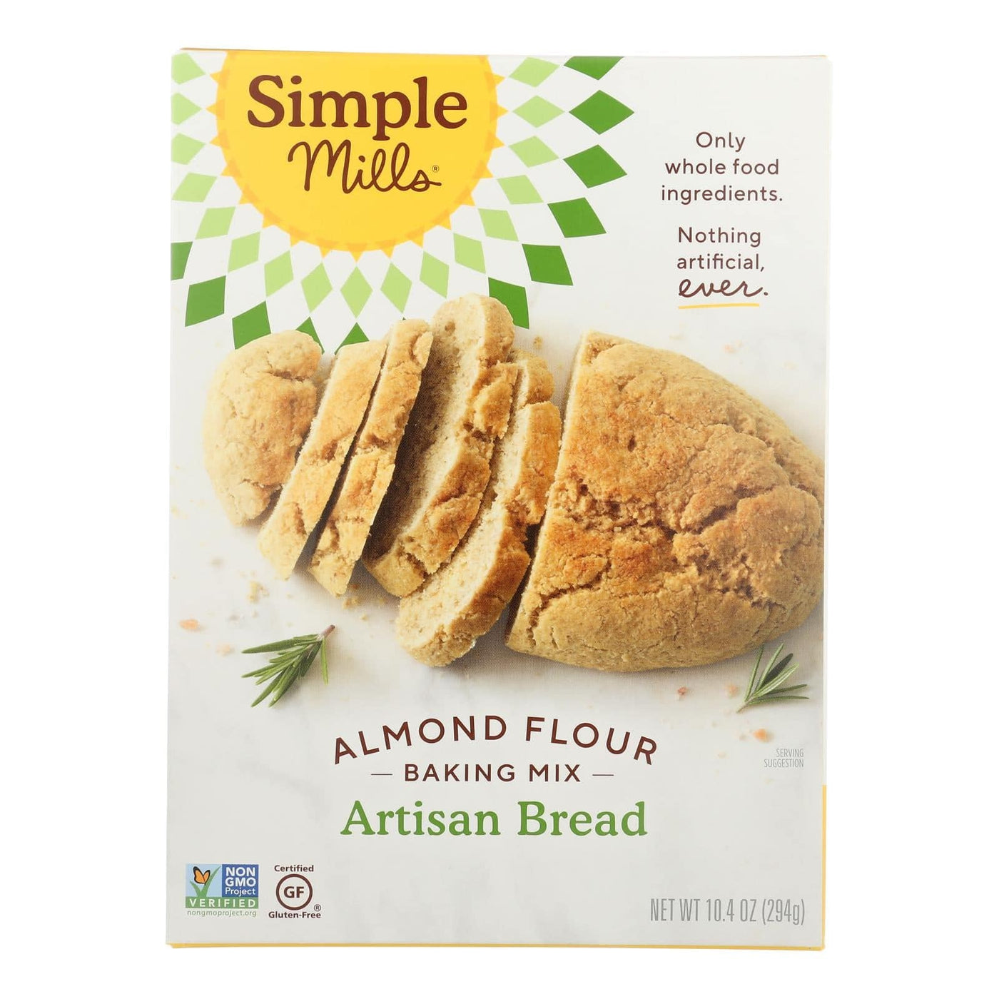 Simple Mills Almond Flour Artisan Bread Mix - Case Of 6 - 9.5 Oz. | OnlyNaturals.us