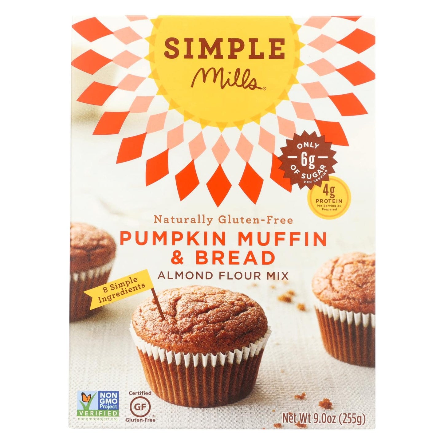 Buy Simple Mills Almond Flour Pumpkin Muffin And Bread Mix - Case Of 6 - 9 Oz.  at OnlyNaturals.us