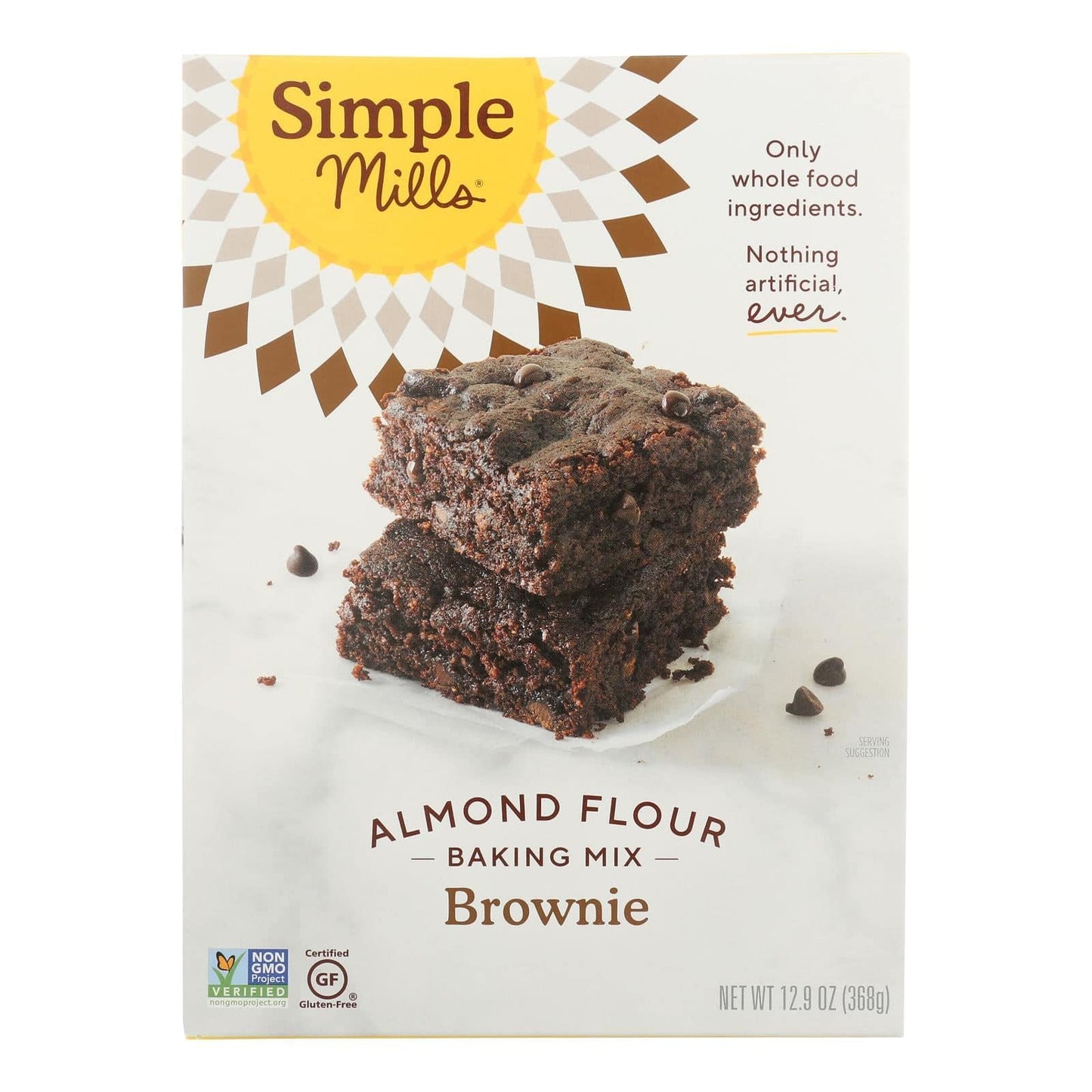 Simple Mills - Brownie Mix Almond Flour - Case Of 6 - 12.9 Oz | OnlyNaturals.us