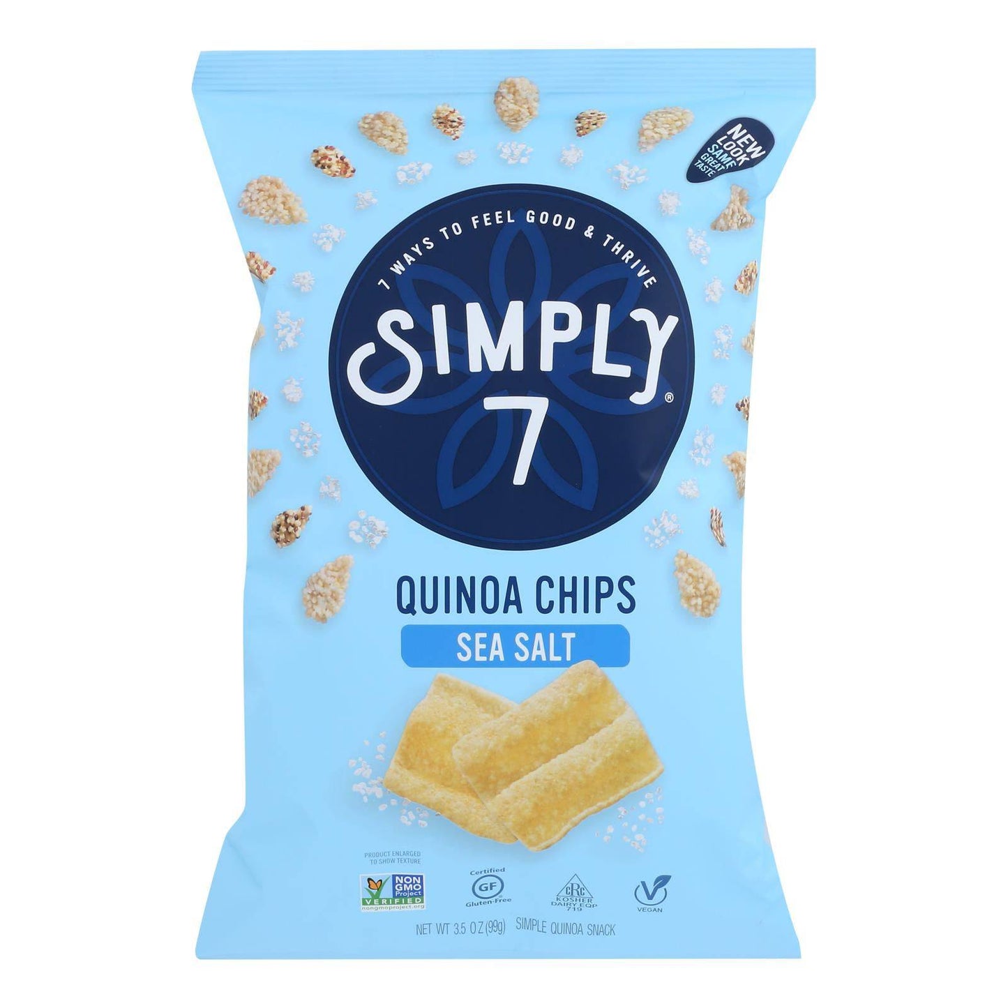 Simply 7 - Chips Quinoa Sea Salt - Case Of 8-3.5 Oz | OnlyNaturals.us