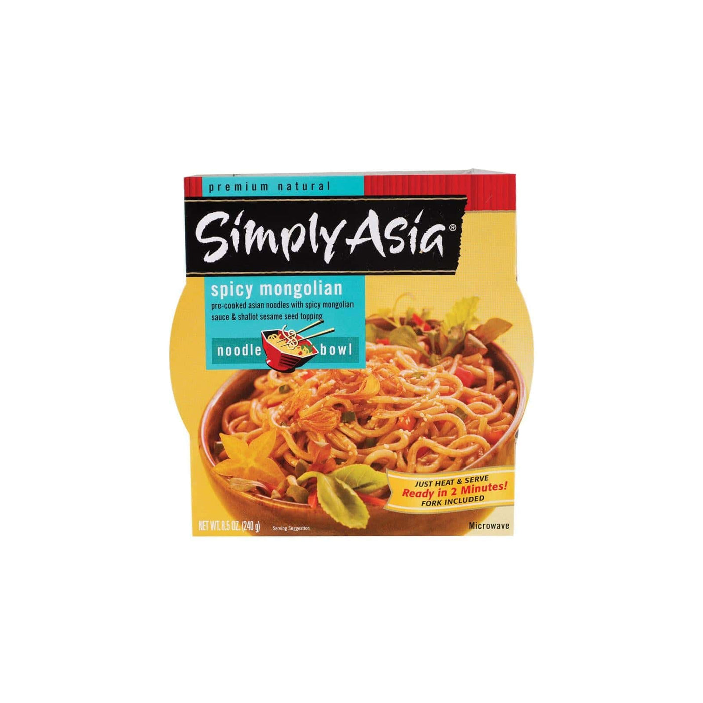 Simply Asia Spicy Mongolian Noodle Bowl - Case Of 6 - 8.5 Oz. | OnlyNaturals.us