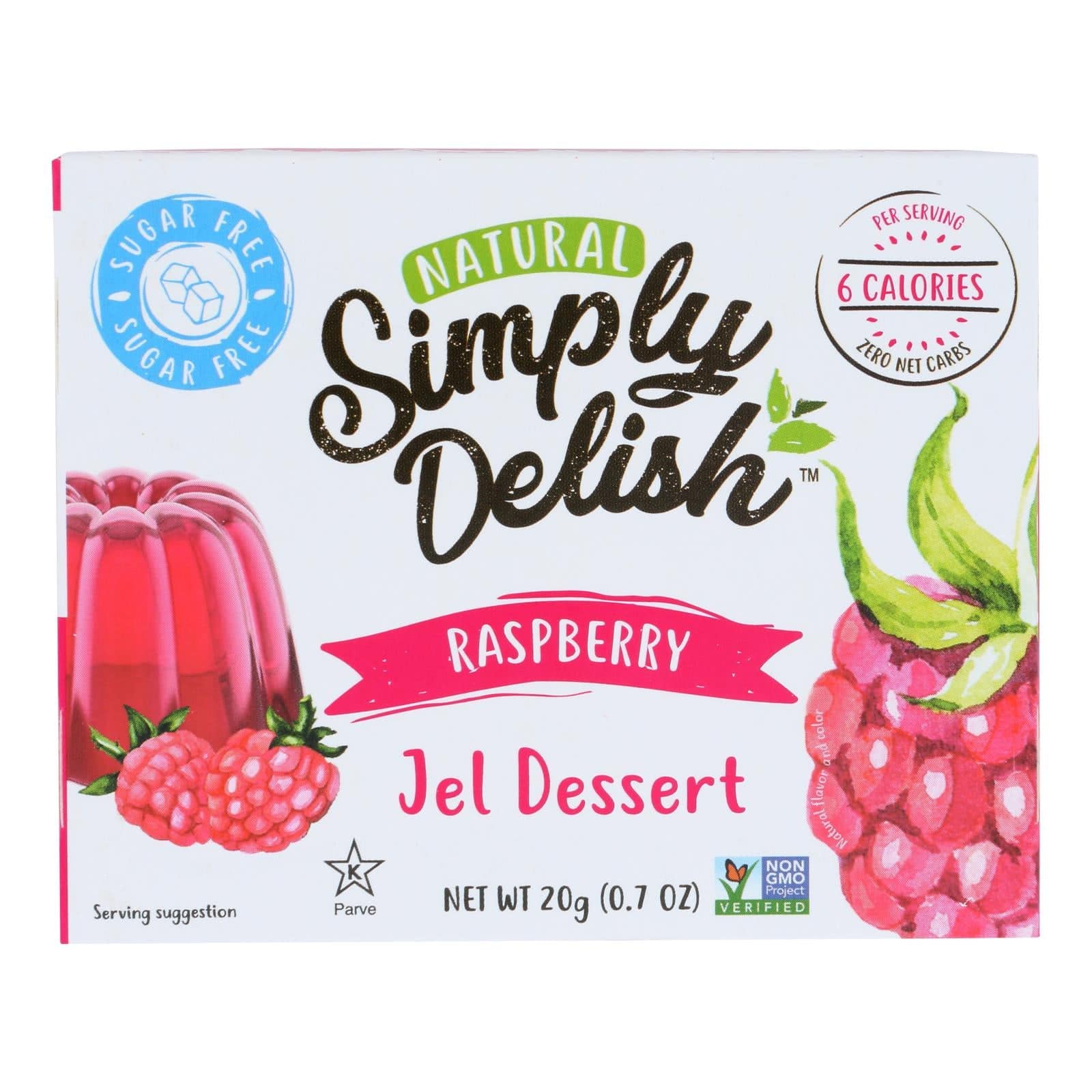 Buy Simply Delish Jel Dessert - Raspberry - Case Of 6 - 1.6 Oz.  at OnlyNaturals.us