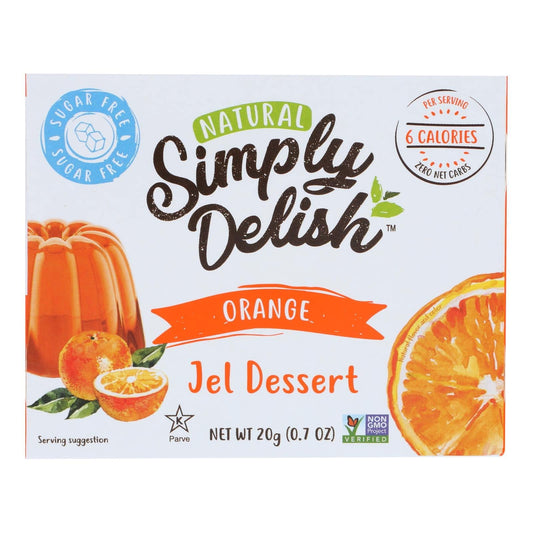 Buy Simply Delish Natural Jel Dessert - Orange - Case Of 6 - 1.6 Oz.  at OnlyNaturals.us