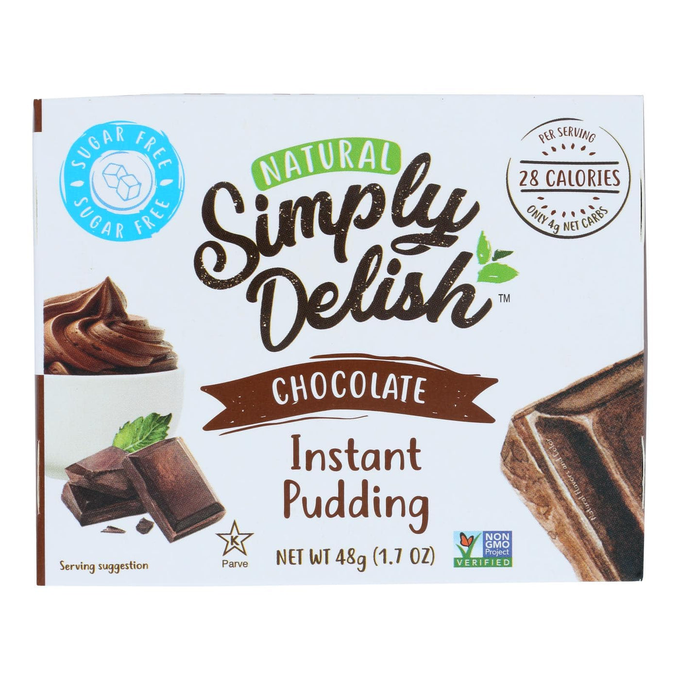 Simply Delish Chocolate Pudding & Pie Filling  - Case Of 6 - 1.7 Oz | OnlyNaturals.us