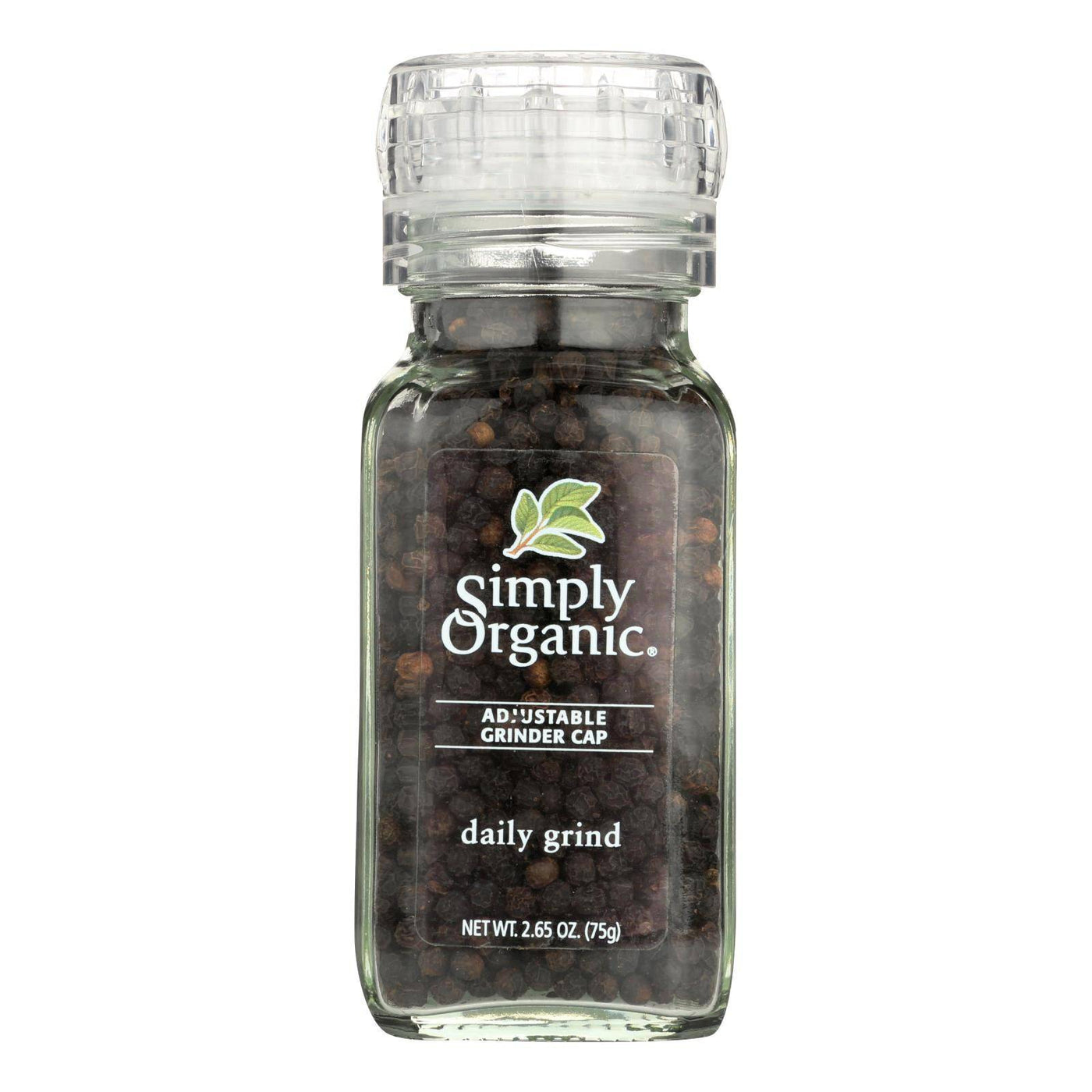 Simply Organic Daily Grind Black Peppercorns - Organic - Grinder - 3 Oz | OnlyNaturals.us