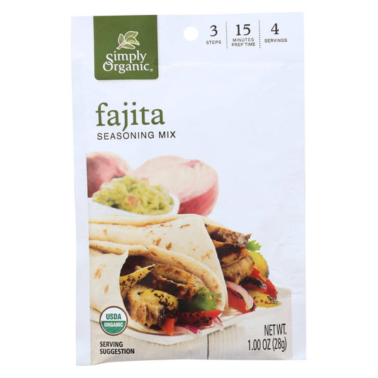 Buy Simply Organic Seasoning Mix - Fajita - Case Of 12 - 1 Oz.  at OnlyNaturals.us