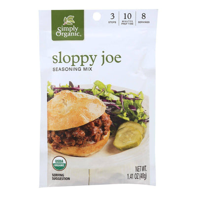 Simply Organic Seasoning Mix - Sloppy Joe - Case Of 12 - 1.41 Oz. | OnlyNaturals.us