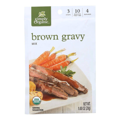Buy Simply Organic Vegetarian Brown Gravy Seasoning Mix - Case Of 12 - 1 Oz.  at OnlyNaturals.us