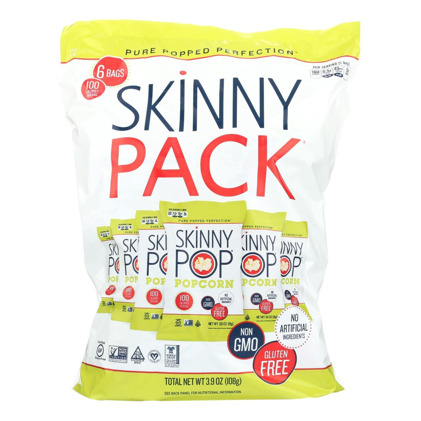 Buy Skinnypop Popcorn 100 Calorie Popcorn Bags - Case Of 10 - 0.65 Oz.  at OnlyNaturals.us