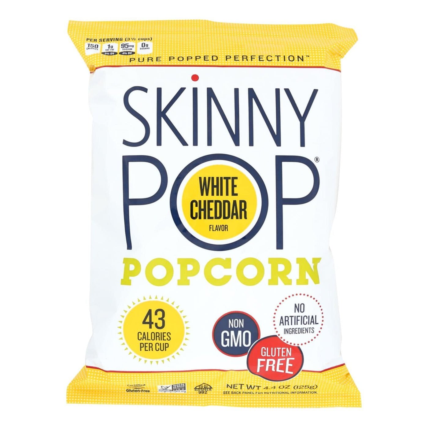 Buy Skinnypop Popcorn Skinny Pop - White Cheddar - Case Of 12 - 4.4 Oz.  at OnlyNaturals.us