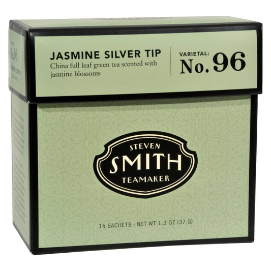 Buy Smith Teamaker Green Tea - Jasmine Slvr Tp - Case Of 6 - 15 Bags  at OnlyNaturals.us