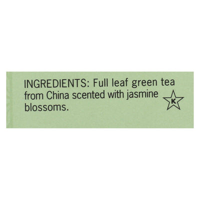 Buy Smith Teamaker Green Tea - Jasmine Slvr Tp - Case Of 6 - 15 Bags  at OnlyNaturals.us