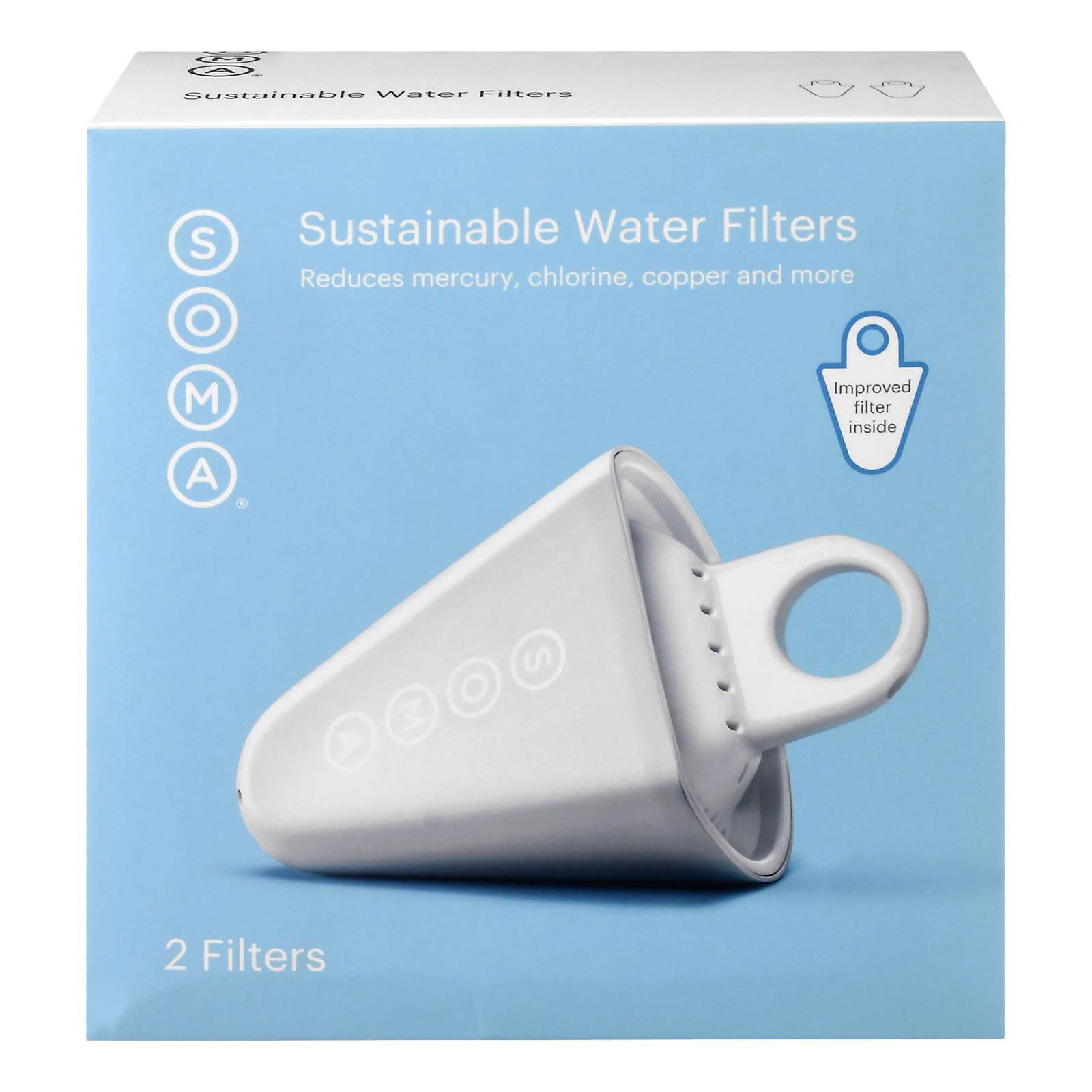 Soma - Filters Replacement Ver 3 - Case Of 8 - 2 Ct | OnlyNaturals.us
